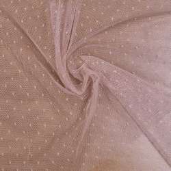 Сетка мушка мелкая розово-коричневая светлая, ш.160