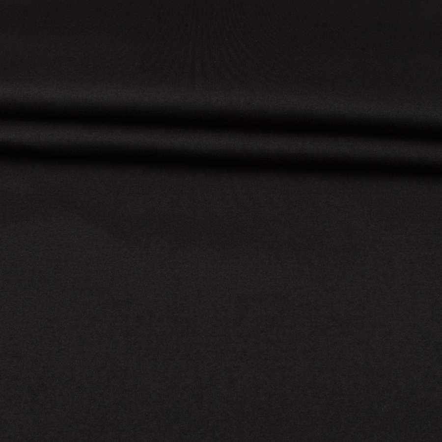 Трикотаж костюмний чорний з начосом ш.157