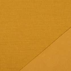 Трикотаж костюмний двосторонній жовтий темний, ш.150