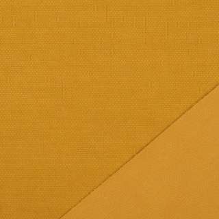 Трикотаж костюмный двухсторонний желтый темный, ш.150
