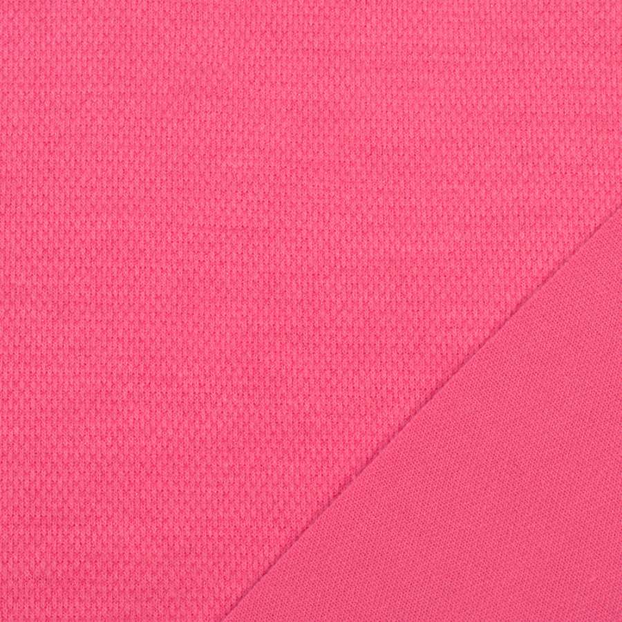 Трикотаж костюмний двосторонній рожевий яскравий, ш.150