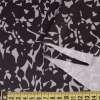 Мікрофібра абстрактні листя сірий світлий з чорним ш.145