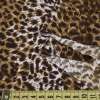 Микролайкра леопардовый принт полосы коричневая ш.160
