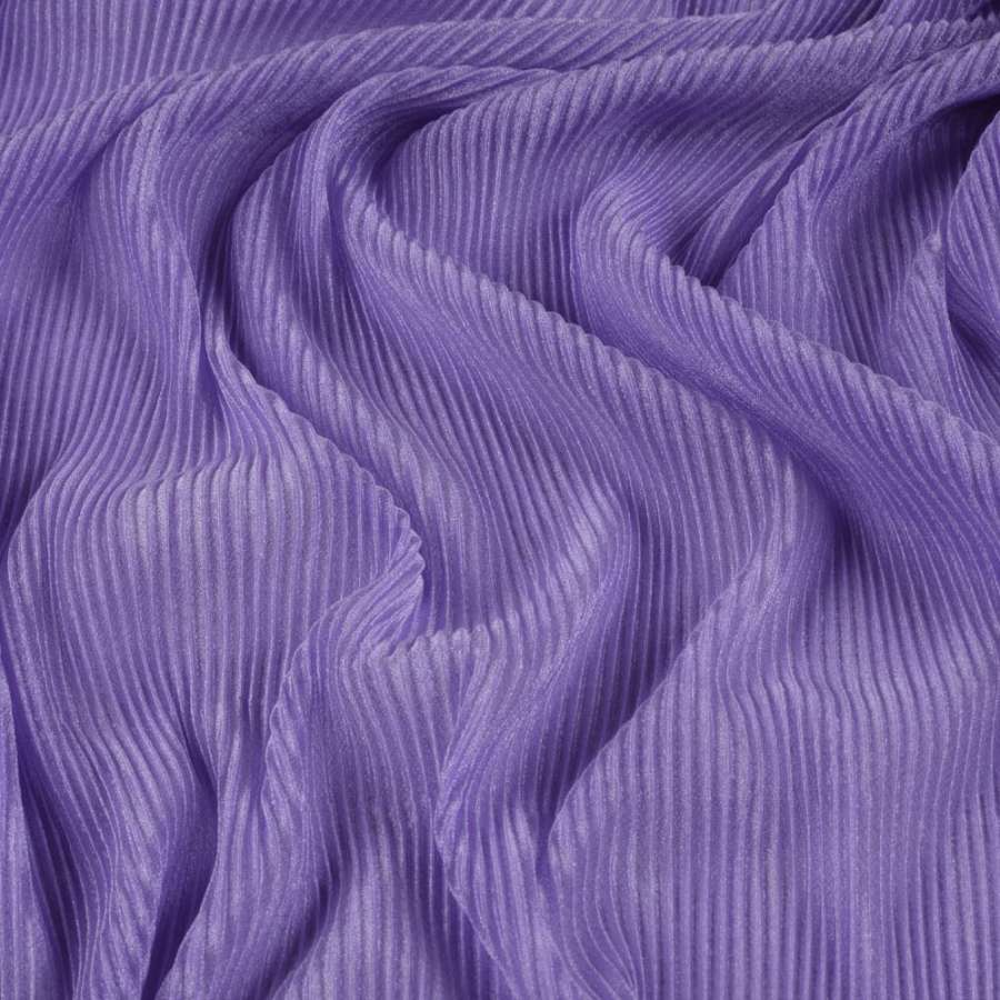 Трикотаж гофре фіолетовий світлий ш.160 (продається в натягнутому вигляді)