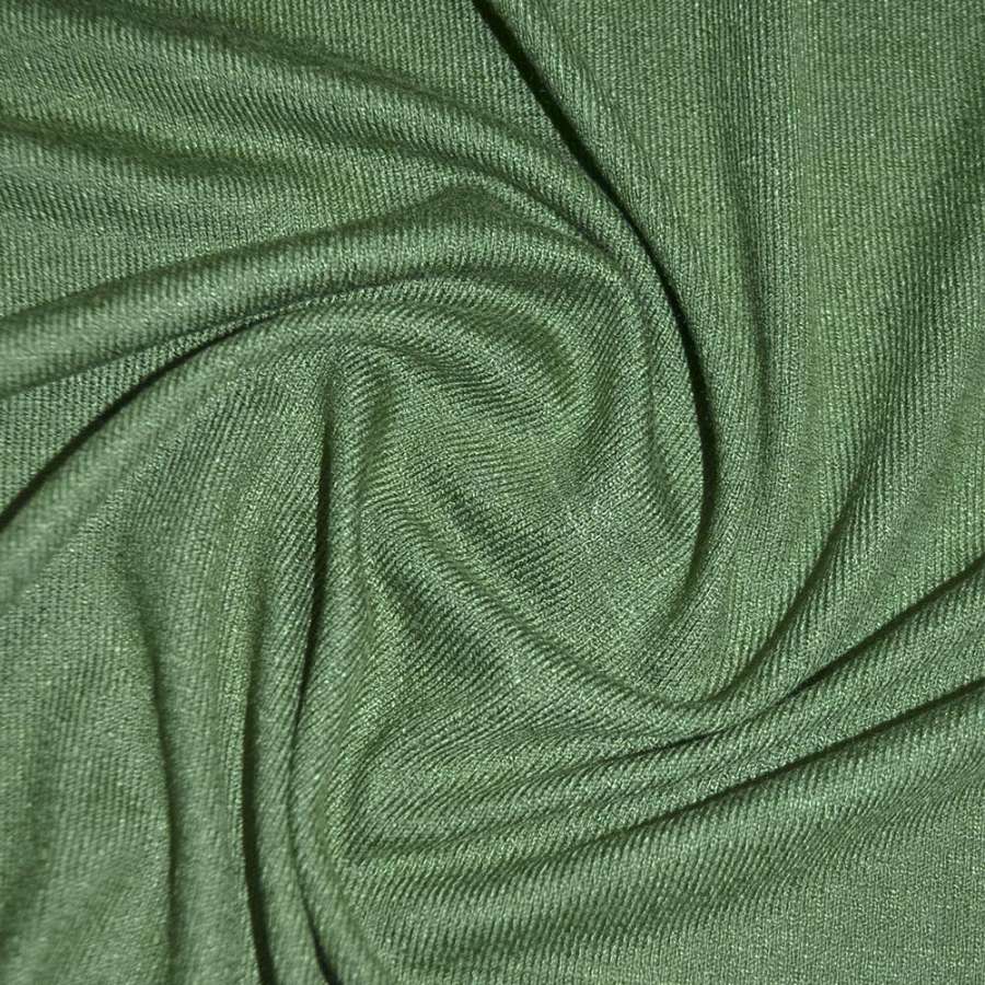 Трикотаж акриловий зелений темний ш.170