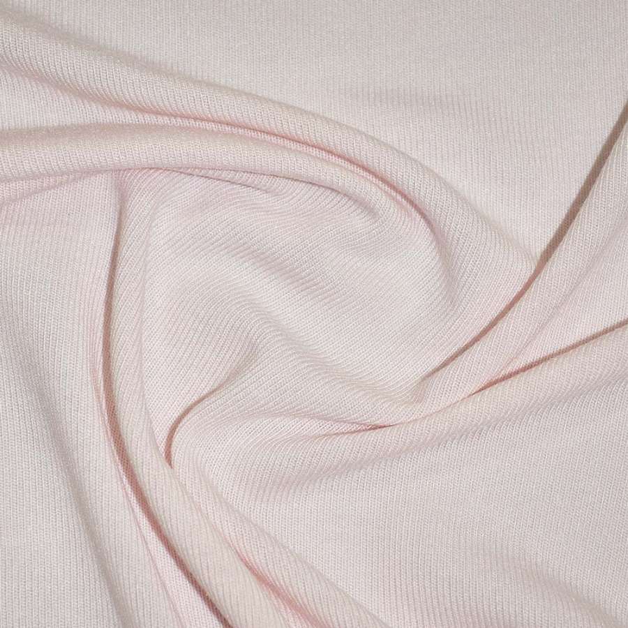 Трикотаж с вискозой розовый бледный  ш.170