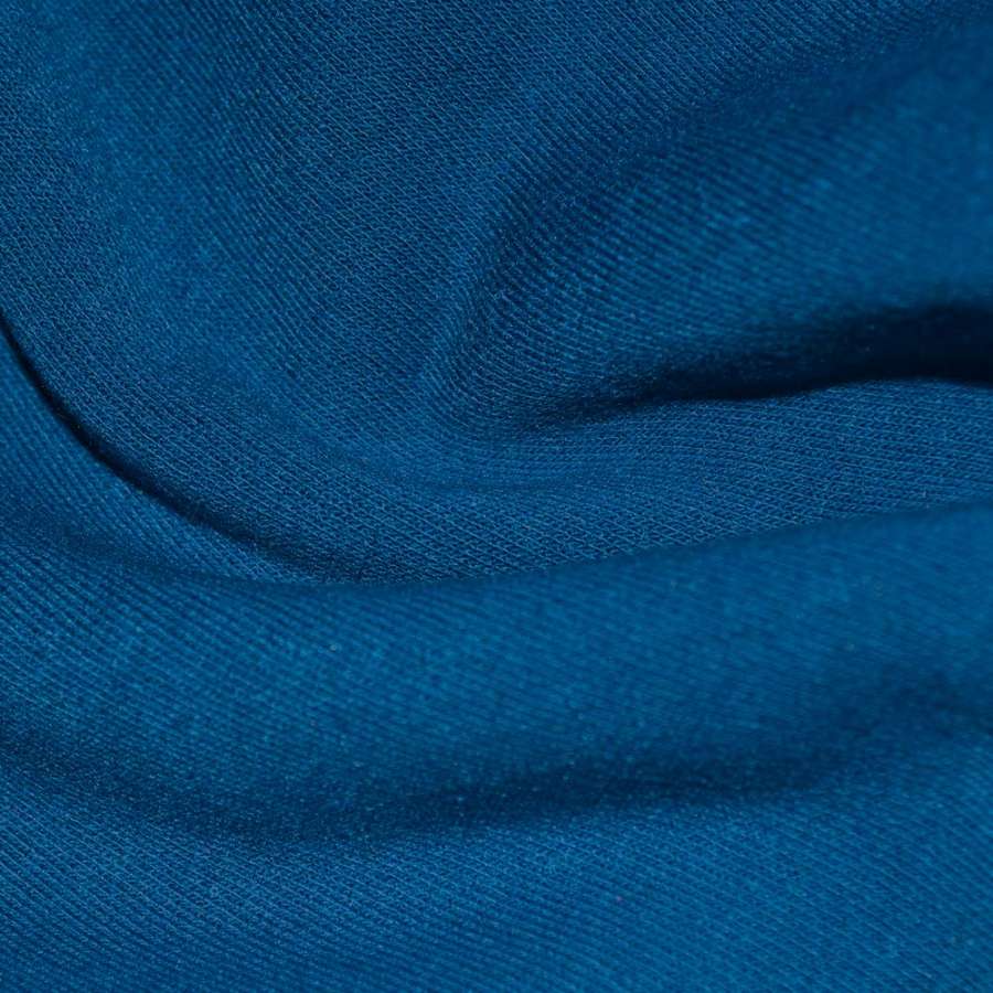 Трикотаж на флисе синий ш.160