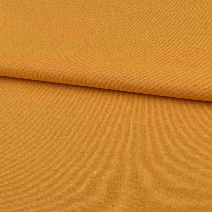 Трикотаж на флісі жовто-оранжевий ш.190