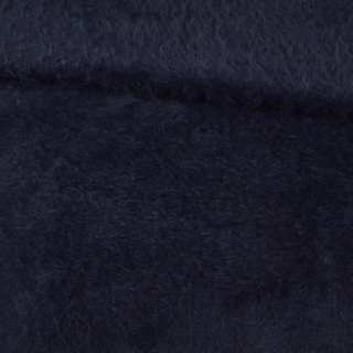 Ангора длинноворсовая трикотаж синяя темная ш.130
