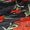 Марлевка черная с красными гвоздиками ш.190