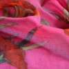 Марлевка яскраво-рожева з червоними гвоздиками ш.190