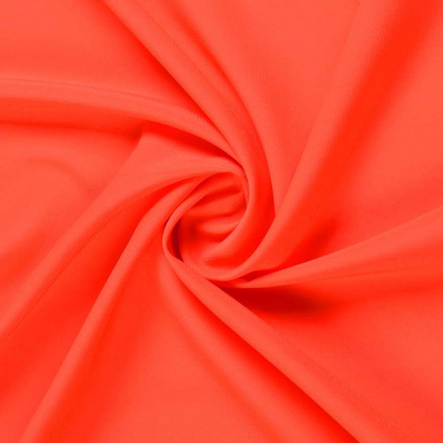Шифон стрейч оранжево-червоний ш.150