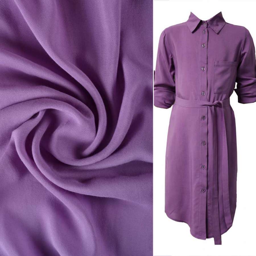 Штапель фіолетовий світлий ш.140