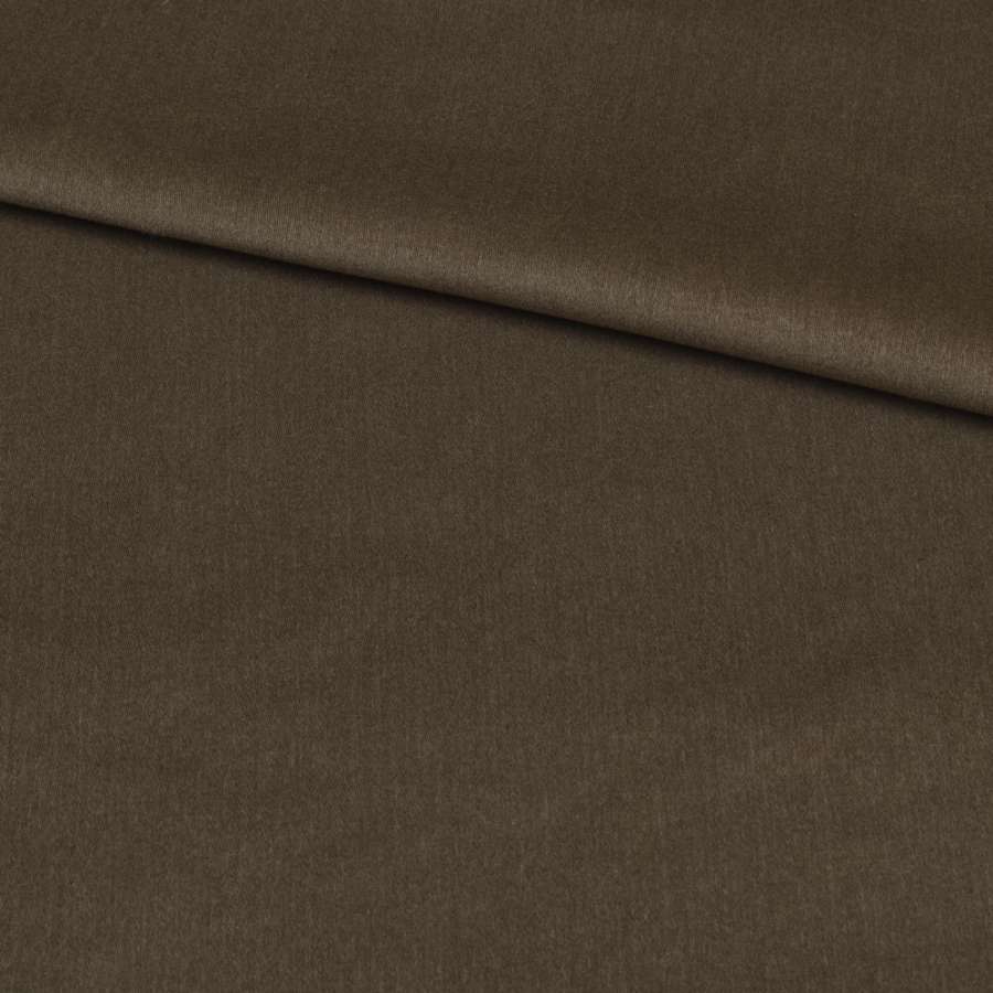 Велюр стрейч коричнево-серый, ш.160