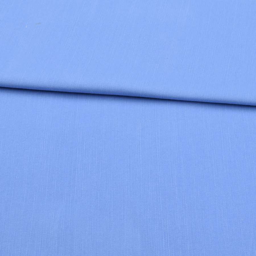 Джинс стрейч голубой темный с незакрепленной краской под варку, ш.143