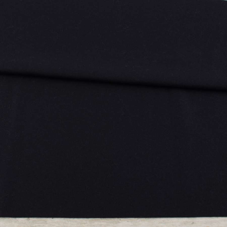 Шерсть костюмная стрейч GERRY WEBER черно-синяя ш.150