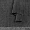 Шерсть костюмна з шовком в смуги темні (10мм) сіра, ш.156