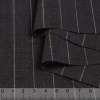 Шерсть костюмна стрейч в смужку білу (19мм) сіра, ш.154