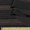 Шерсть костюмна в смужку коричневу чорна BECKER, ш.160