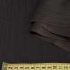 Шерсть костюмная в полоску коричневая темная HUGO BOSS, ш.150