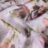 Коттон-сатин "Apanage"белый в персиково-зелено-розовые цветы ш.143