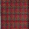 Пальтовий трикотаж Woolle Flausch візерунок геометричний коричнево-червоно-сірий, ш.145