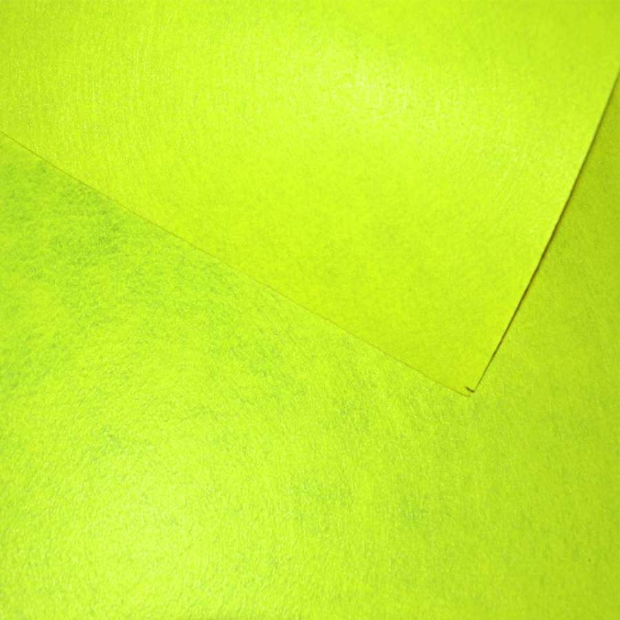 Фетр для рукоделия 0,9мм желтый неоновый, ш.85
