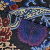 Гобелен черный с бежево-голубыми огурцами ш.150