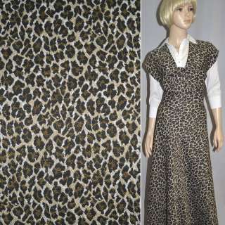 Гобелен бежево-черный леопард ш.152