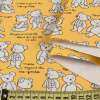 Деко коттон мишками белые, желтый, ш.150
