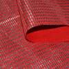 Замша штучна червона з сріблястими паличками ш.150