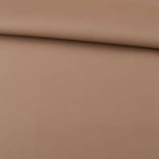 Кожа искусственная коричневая светлая матовая ш.136