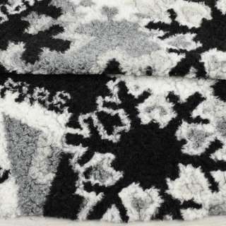 Мех искусственный GERRY WEBER черно-белый, снежинки ш.160