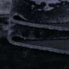 Мех искусственный средневорсовый черный (мутон) ш.180