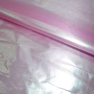 Парча розово-серебристая гладкая ш.150