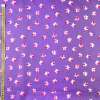 ПВХ тканина ріп-стоп 210T бузкова темна в рожева квітка ш.150