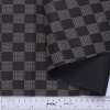 Ткань ПВХ черная клетка шахматка штрихи, ш.150