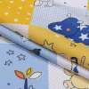 Бязь набивная желто-голубые квадраты BABY игрушки, ш.220