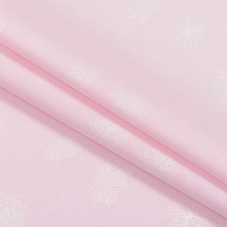 Тик наперниковый розовый в перья, ш.220