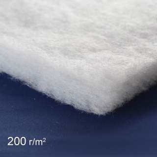 Синтепон швейный улучшенный пл.200 белый, продается рулоном 30м, цена за 1м, ш.150