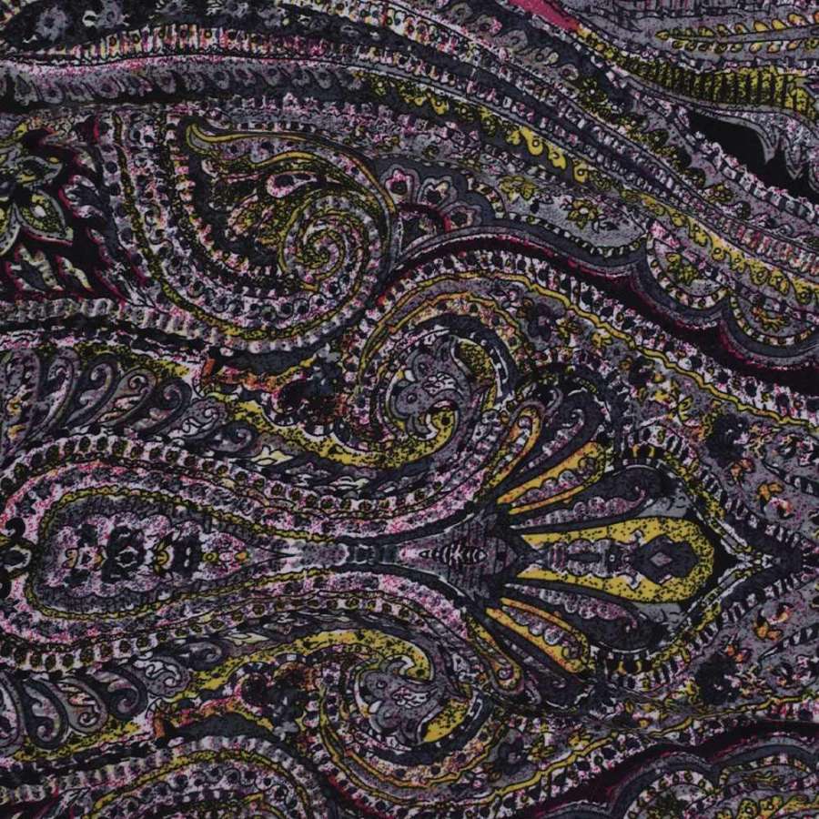 Микролайкра серо-салатовая с огурцами (уценка, дефекты) ш.170