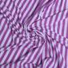 Трикотаж с вискозой в полоски 9мм белые и сиреневые (уценка) ш.177