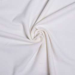 Пальтовая ткань на трикотажной основе молочная (уценка, дефекты), ш.154