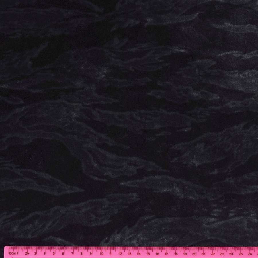 Велсофт двухсторонний черно-серый камуфляж, ш.185