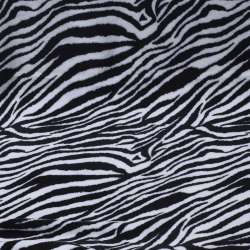 Велсофт двухсторонний в черно-белую полоску зебра, ш.190
