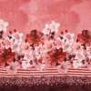 Велсофт двосторонній облямівка квіти, 2ст.купон, рожевий, ш.188