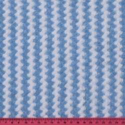 Велсофт двухсторонний рельефный бело-голубой волна, ш.215