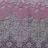 Велсофт двухсторонний рельефный розовый в розовые цветы, серый 1ст. купон, ш.200