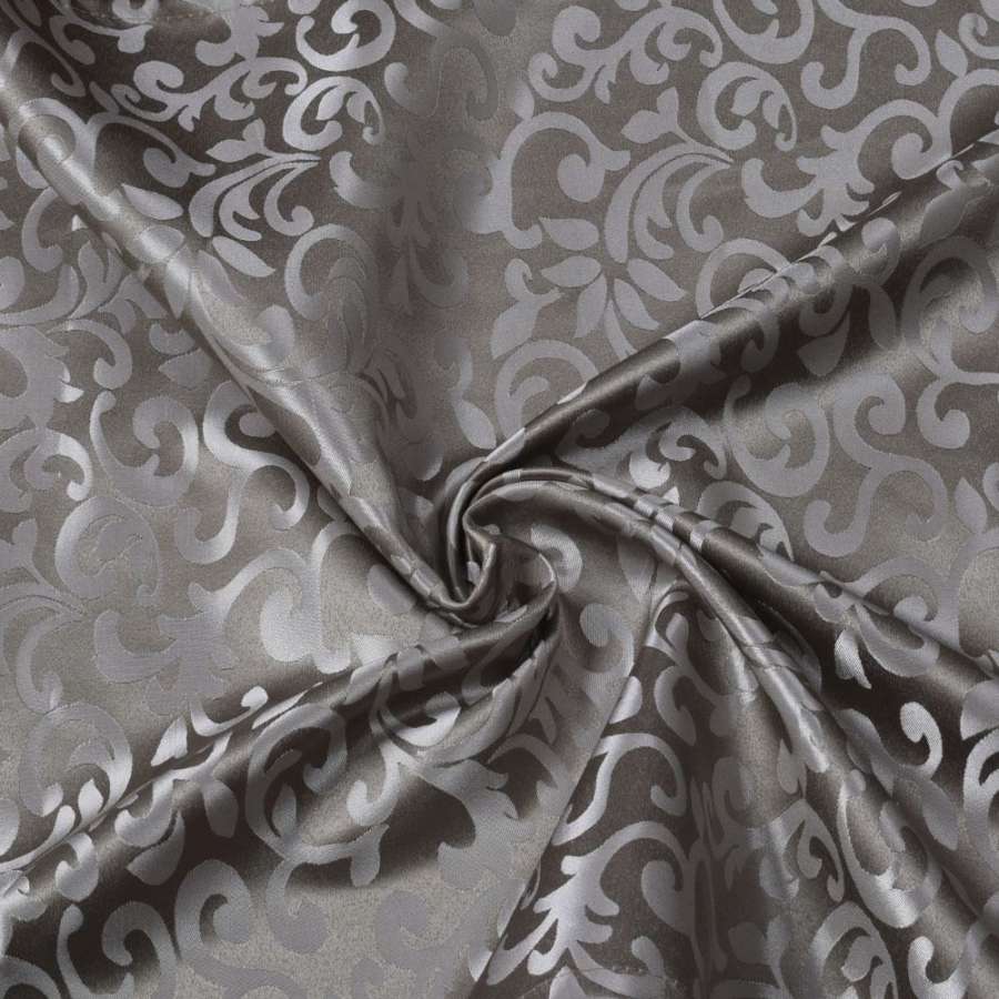 Жакард двохсторонній іспанський дворик невеликий оливковий темний, ш.280