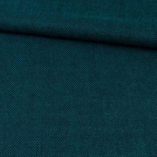 Рогожка интерьерная черно-бирюзовая, ш.145